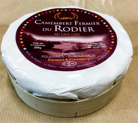 Camembert fermier au lait cru